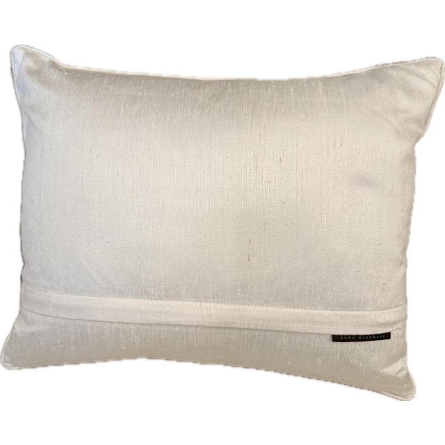 Boho Chic Anke Drechsel Floral Pillow For Sale - Image 3 of 4