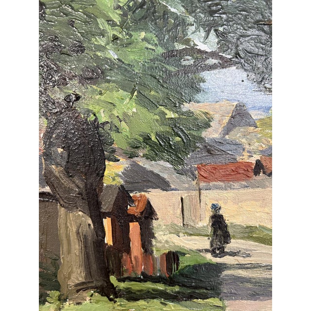 Harry Urban, Un village à Genève, Oil on Canvas For Sale - Image 5 of 12