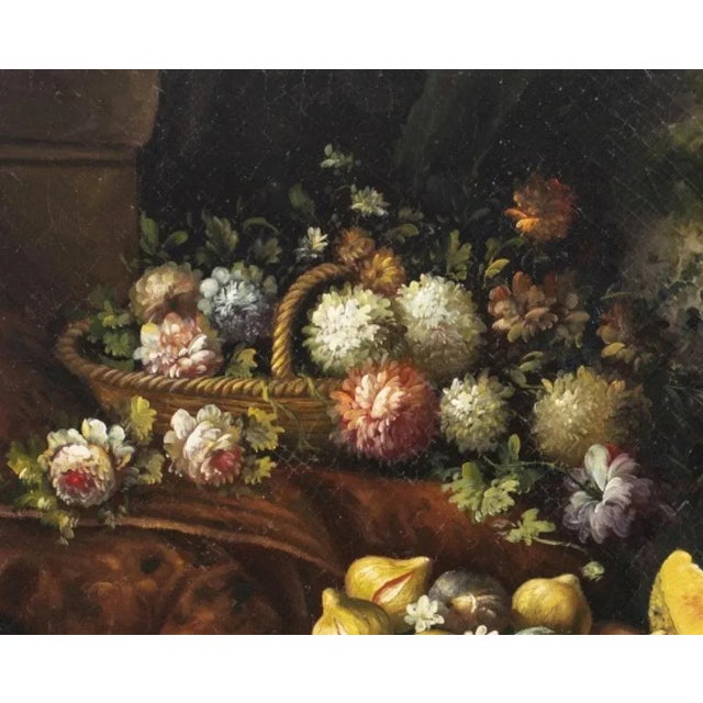 "STILL LIFE" Italian School of the 18th Century Oil on canvas pasted on wood, 18th Century Italian school Small defects....