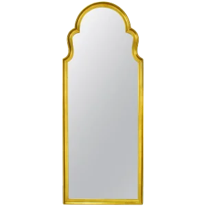 Tall Moorish Style Giltwood and Gesso Mirror