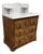 Oak Washstand Marble Top + Backsplash, Antique For Sale