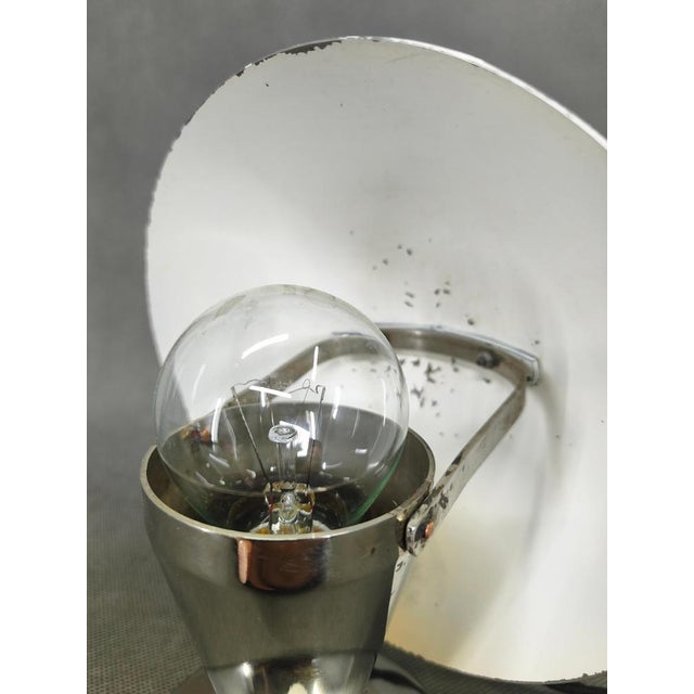 Bauhaus Chrome Table Lamp with Adjustable Shade, 1930s For Sale - Image 9 of 11