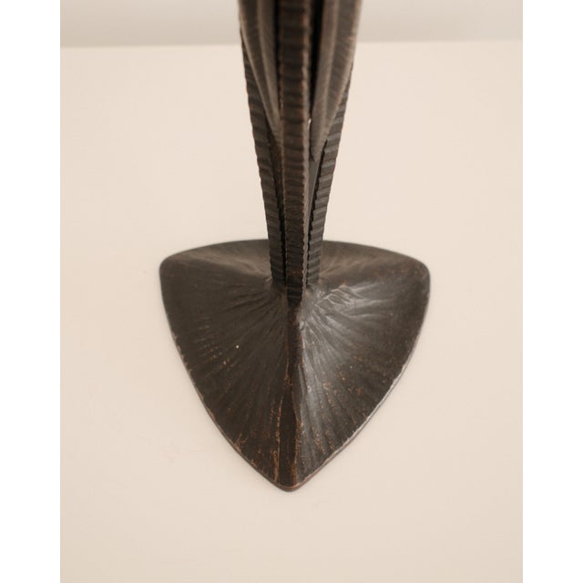 Vintage Art Deco Table Lamp in Bronze and Glass, 1925 For Sale - Image 6 of 8