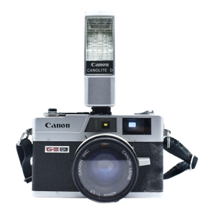 1970 Canon Canonet G-Iii Ql17 Rangefinder Film Camera With Canolite D Flash