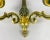 Vintage Double-Arm Wall Sconce in Gilt Brass and Enamel by Lumalux Paris For Sale - Image 6 of 11