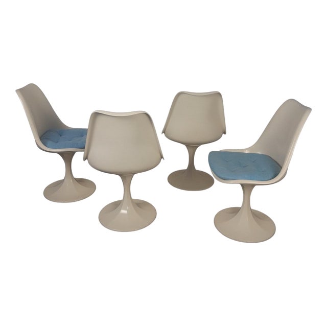 Space Age Tulip Dining Chairs, 1960s, Set of 4 For Sale