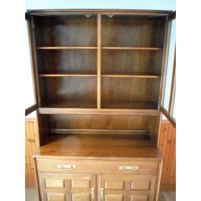 Heywood Wakefield Cherry Credenza & China Chairish