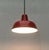 Simple enamel pendant lamp in a special color. Functional pendulum in the classic form of an industrial or workshop lamp....