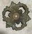 Antique Rococo Style Leaf & Floral Wreath Design Bronze Ceiling Light Plate For Sale - Image 4 of 4
