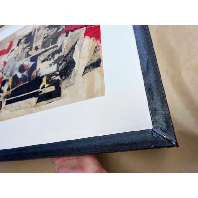 Wayne Timm, Original Vintage Collage by Wayne Timm #6 custom steel frame 1966 For Sale - Image 10 of 12