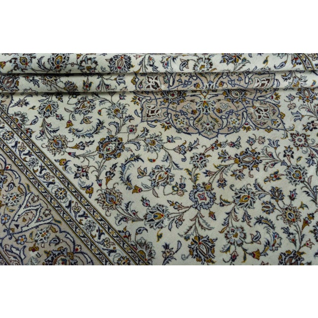 Hand-Knotted Kashan Cork Oriental Rug For Sale - Image 10 of 14
