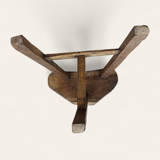 17th–18th Century English Elm Joint Stool For Sale - Image 4 of 5