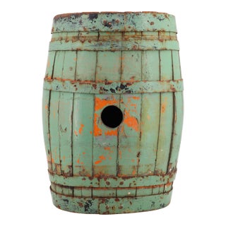 18th Century Antique Wine Barrel, Marked Lisboa For Sale