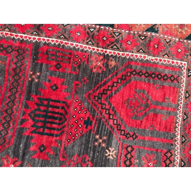 Vintage Afghan Balutch Rug, 1950s For Sale - Image 6 of 13