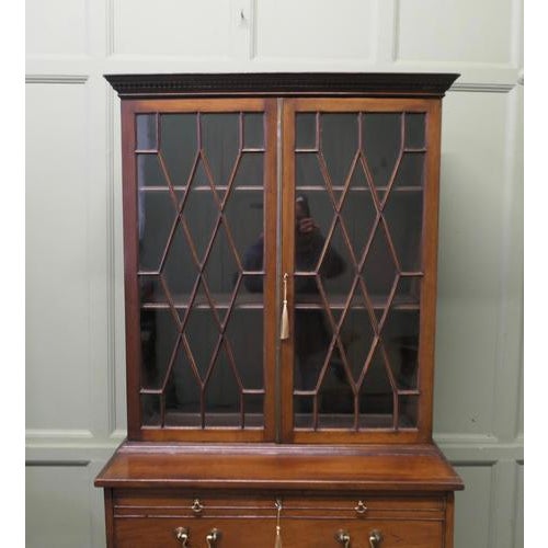 Bachelors Secretaire Bookcase in Mahogany For Sale - Image 5 of 8