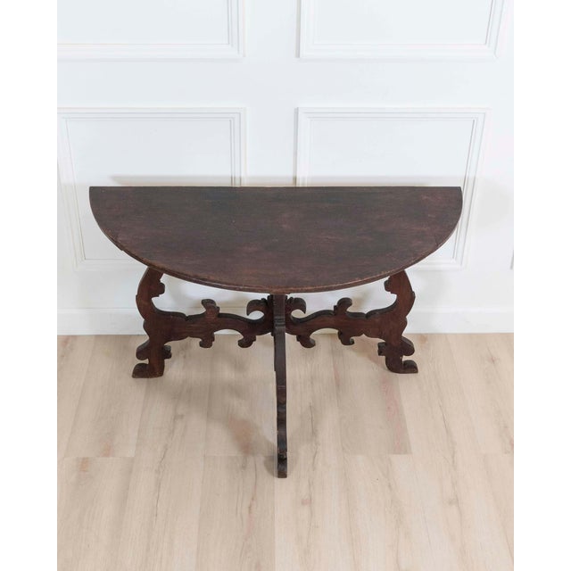 Baroque 17th Century Chestnut Console Table For Sale - Image 3 of 8