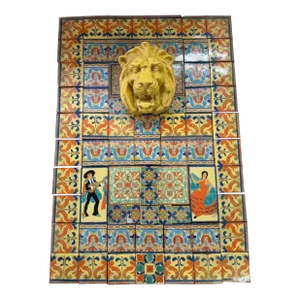 Original 1920s Spanish D&m Tile Fountain