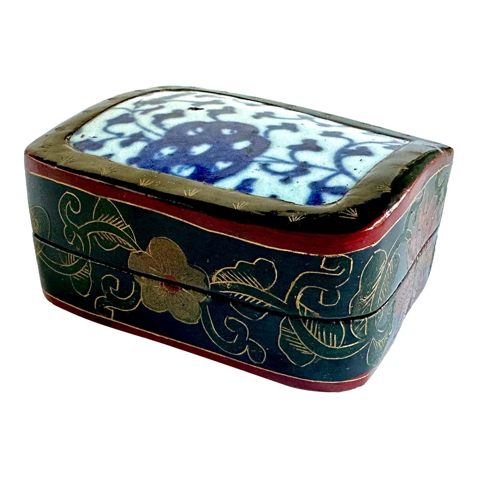 アラカル堂　紙博　宝石ボックス lacquered-chinese-porcelain-