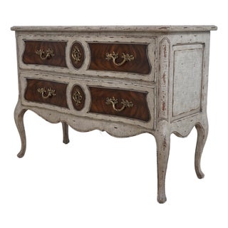 Theodore Alexander Continental Style Painted Commode Chest For Sale