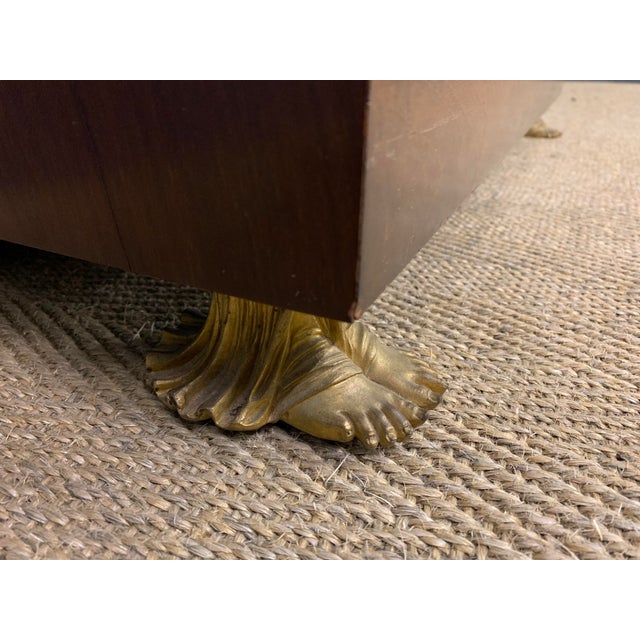 French Empire Mahogany Chiffonier, 1850 For Sale - Image 10 of 17