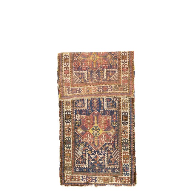 Antique Caucasian Shirvan Rug 3'10" x 8’11”. Although compromised, this is still a genuine Akstafa kellegi (long rug) from...