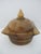 1970s Vintage 1976 Hand Turned Wood Geometric Circular Box With Dome Lid For Sale - Image 5 of 10