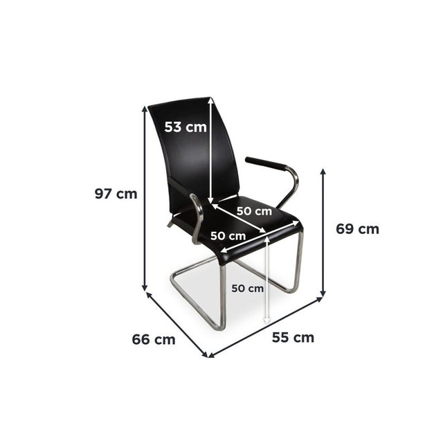 Modern Chairs in Black Leather from Draenert, Set of 6 For Sale - Image 3 of 18