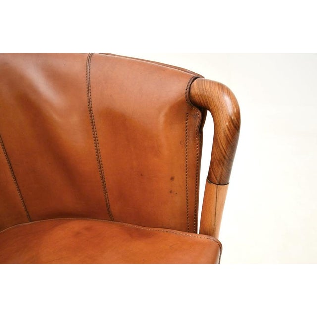 Vintage Italian Leather Armchair from Georgetti Progetti, 1980s For Sale - Image 11 of 14