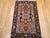 1900 - 1909 Antique Persian Heriz Serapi Rug, Hand-Knotted Wool, Geometric Pattern, Brick-Red & Blue, 3x3 For Sale - Image 5 of 13