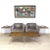 Chestnut Mid-Century Modern Double X-Base Solid Top Chrome Base Coffee Table For Sale - Image 8 of 9