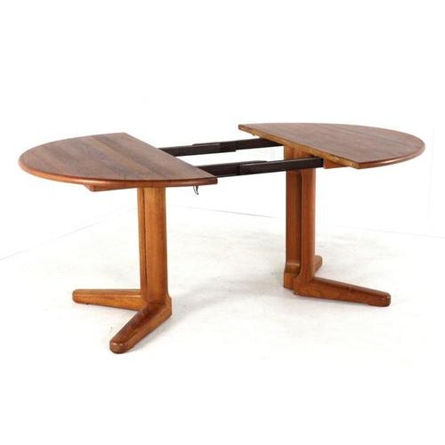 Danish Round Extendable Sindal Dining Table For Sale - Image 4 of 16