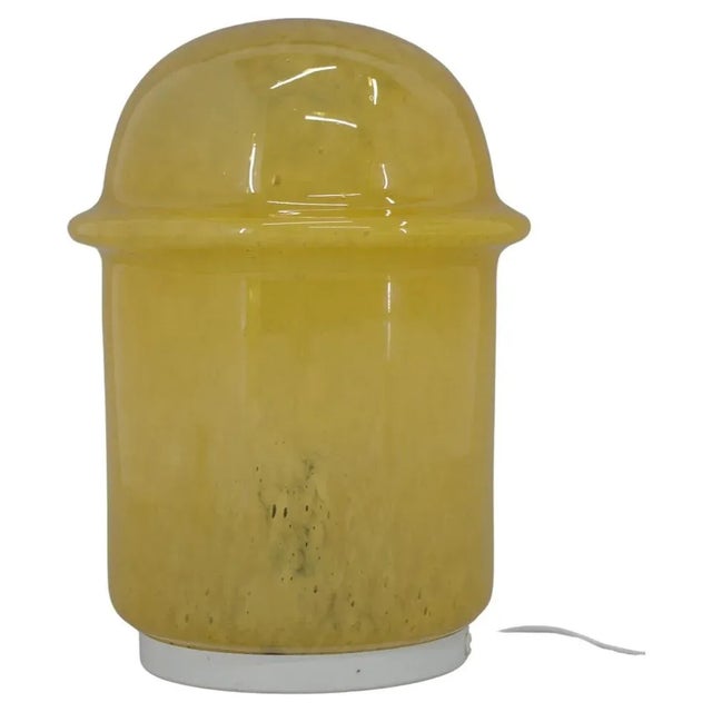 Yellow Bubble Glass Table or Floor Lamp, 1970s For Sale - Image 8 of 8