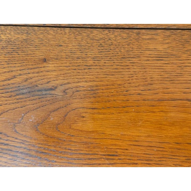 Large German Arts and Crafts Handcrafted Oak Serving Tray, 1920s For Sale - Image 9 of 18