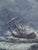 1930s Carl Dahlgren Marine Shipwreck Oil Painting “Stranding on Jutland Coast” 1930s For Sale - Image 5 of 15