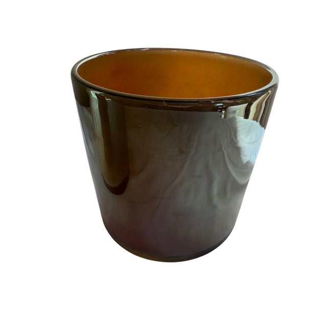 Uttermost Hand Crafted Tangelo Beige Orange Vase - A Pair For Sale In Indianapolis - Image 6 of 12