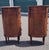 Brown Pair 1920s Tall Oval French End Table Night Stands For Sale - Image 8 of 18