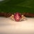 6Ct Star Ruby Cabochon Ring With Diamond Accents: Solid 14k Gold, Size 6.75 For Sale In Columbus - Image 6 of 10