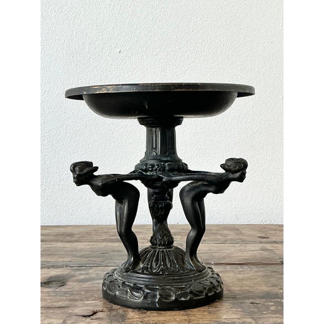 Vintage Neoclassical Three Graces Compote For Sale - Image 4 of 12