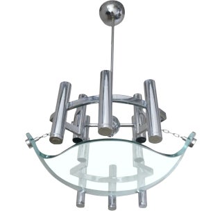 Whimsical Chandelier in the Style of Sciolari For Sale