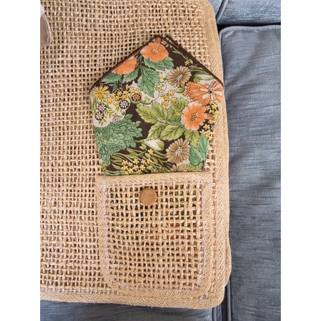 1970s Vintage Rattan Placemats With Napkins - Set of 8 For Sale - Image 5 of 12