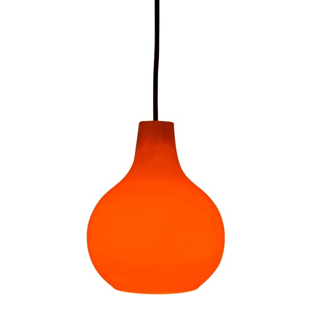 Mid-Century German AH Glass Pendant Lamp from Peill & Putzler, Set of 3 For Sale