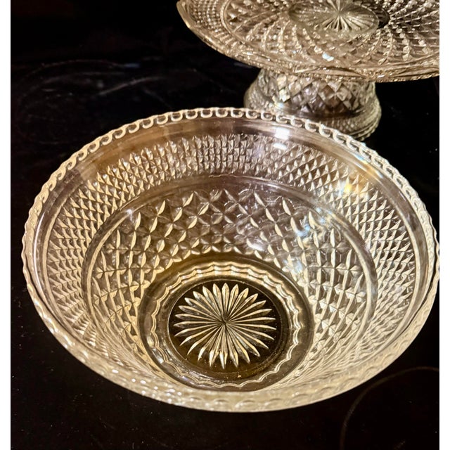 Mid 20th Century Wexford Glass Serving Set - 3 pcs For Sale - Image 6 of 10