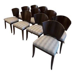 Set of 10 Century Slipstream Dining Chairs For Sale