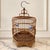Chinese Vintage Chinese Bamboo Hexagon Songbird Cage With Porcelain Seed Cups For Sale - Image 3 of 8