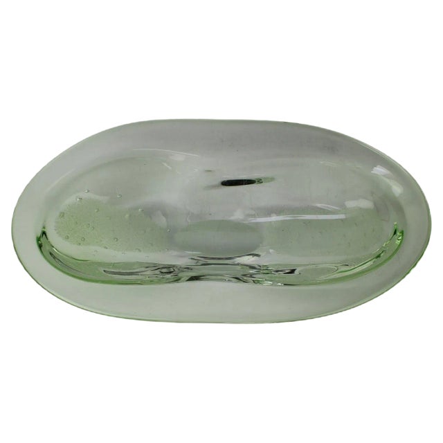 Mid-Century Art Glass Bowl by Zelezno Borske Sklo, 1960s For Sale