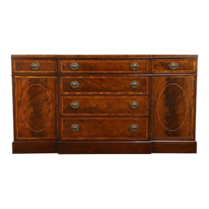 Vintage Baker Furniture Company Grand Rapids Mahogany Georgian Sideboard Buffet - Circa 1960