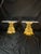 Pair of 1970 Fuggiti Studios Gilt Marble Top Pedestal Side Tables For Sale - Image 9 of 12