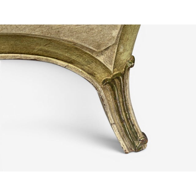 Venetian, Chinoiserie Bombé Commode, Beige Painted, Faux Marble, Italy, 1920s For Sale - Image 13 of 18