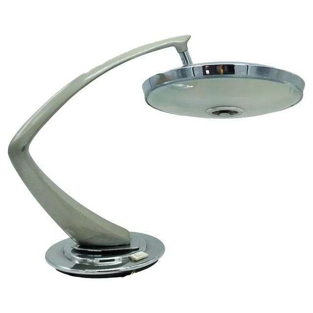 Gray Large Boomerang 2000 Articulated Desk Lamp from Fase, Spain, 1970s For Sale - Image 8 of 8