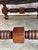 Maroon Spanish Colonial Revival Leather Benches With Antique Brass Trim, 1960 For Sale - Image 8 of 12